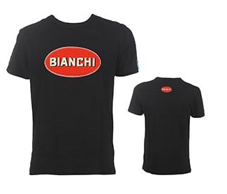 Bianchi T-shirt bawełna Vintage Logo BK r. XL / XXL