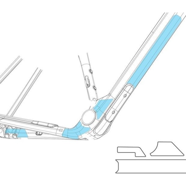 Orbea serwis osłona ramy, naklejki transparentne TERRA OMR 23