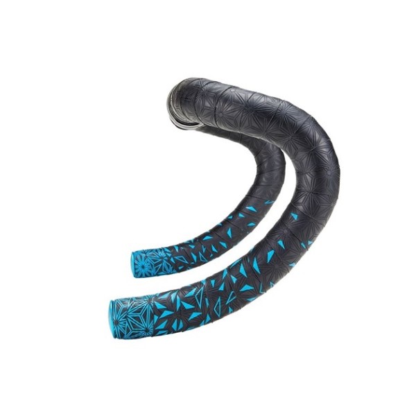 Owijka Supacaz Super Sticky Kush - Star Fade - Neon Blue + Ano Blue Plugs