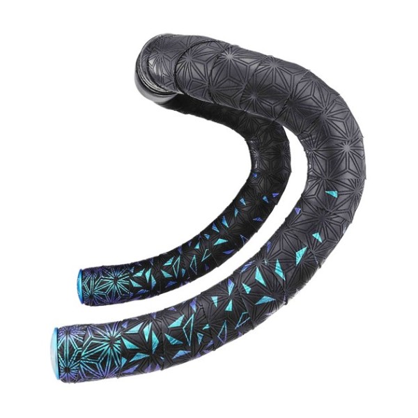 Owijka Supacaz Super Sticky Kush - Star Fade - Blue Refractor + Blue Star Plugz