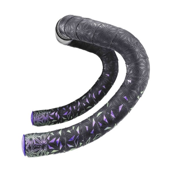 Owijka Supacaz Super Sticky Kush - Star Fade - Purple Refractor + Purple Star Plugz