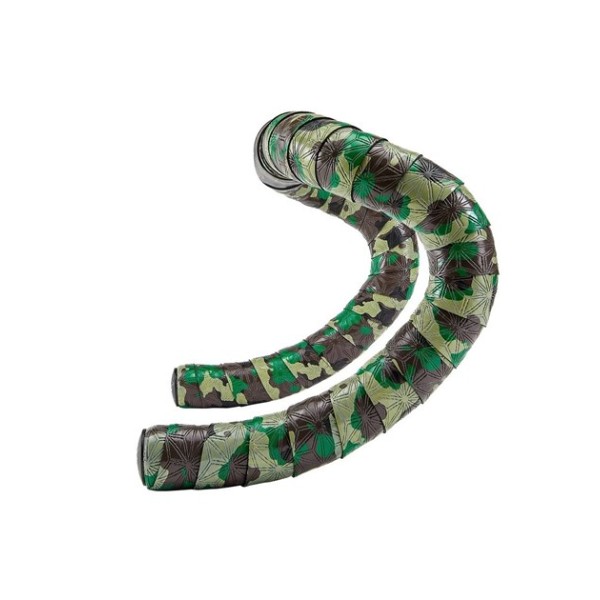 Owijka Supacaz Super Sticky Kush Gravel - Camo + Ano Black Plugs