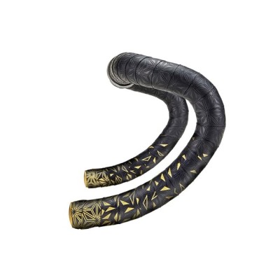 Owijka Supacaz Super Sticky Kush - Star Fade - Gold + Ano Gold Plugs