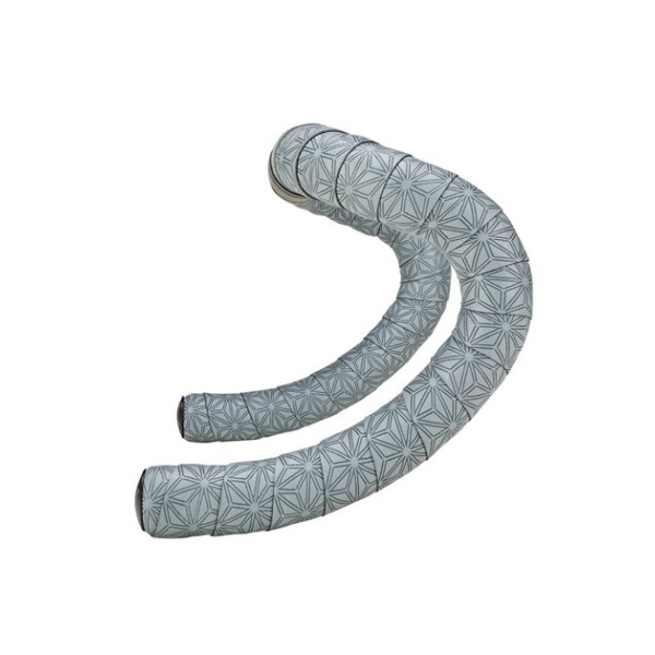 Owijka Supacaz Super Sticky Kush Gravel - Gun Metal + Ano Black Plugs