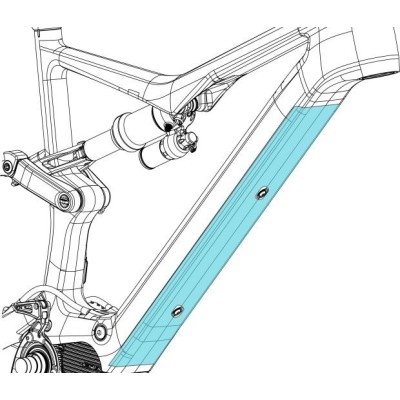Orbea serwis oslona ramy, naklejka transparentna połysk RISE M 23