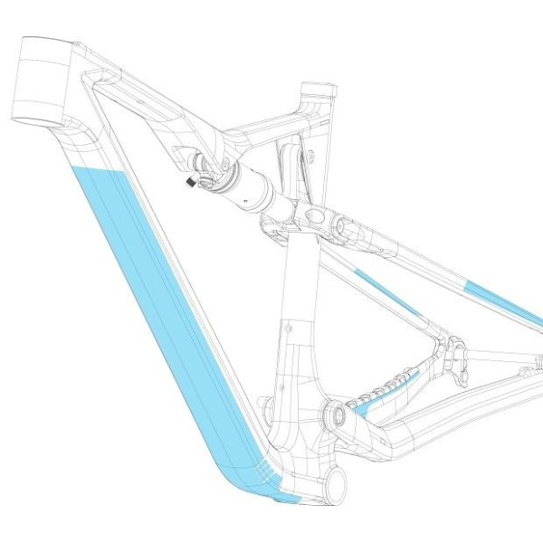 Orbea serwis naklejki ochonne na ramę OIZ M 2023 transparentne