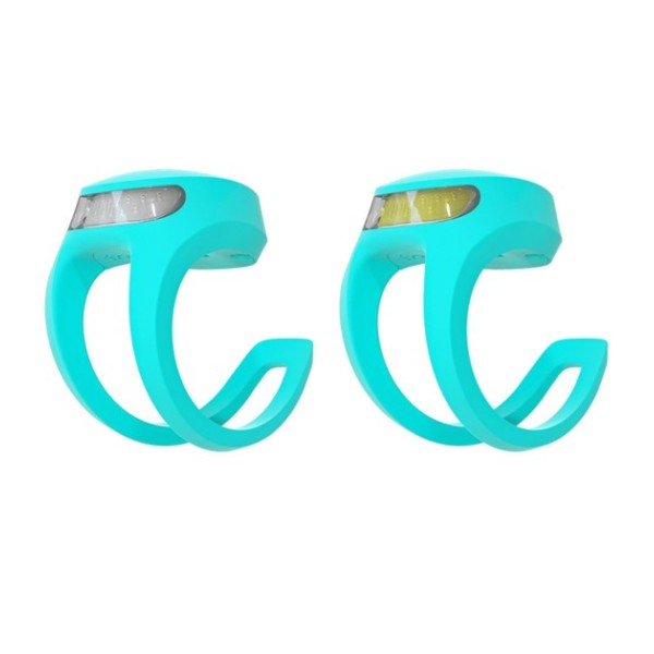 Lampa Knog Frog V3 Twinpack przód+tył morski