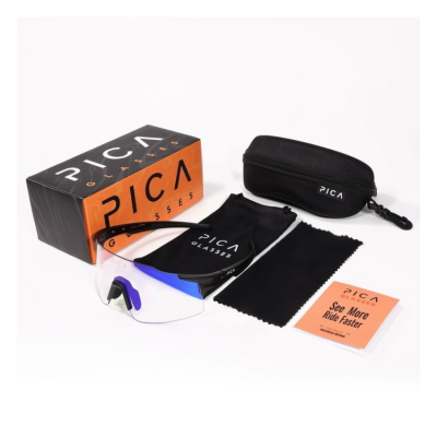 Okulary sportowe PICA ORRU niebieskie fotochromowe