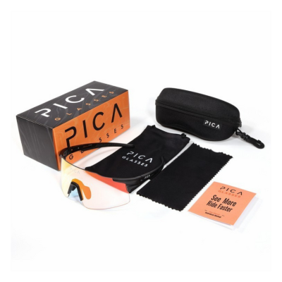 Okulary sportowe PICA ORRU czerwone fotochromowe