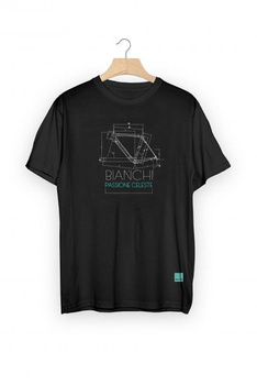 Bianchi T-shirt bawełna Tech Sketch BK